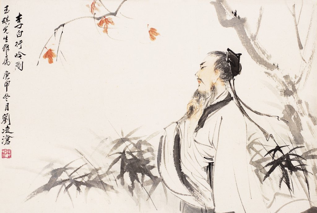 Китайский поэт Ли Бо времён династии Тан: утонул, пытаясь обнять отражение луны в реке Янцзы