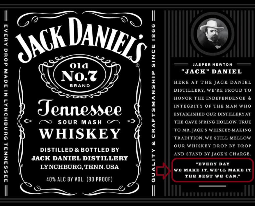 Слоган Jack Daniel's Everyday we make it, we’ll make it the best we can и его связь со строчкой БГ Делай, что должен, и будь, что будет