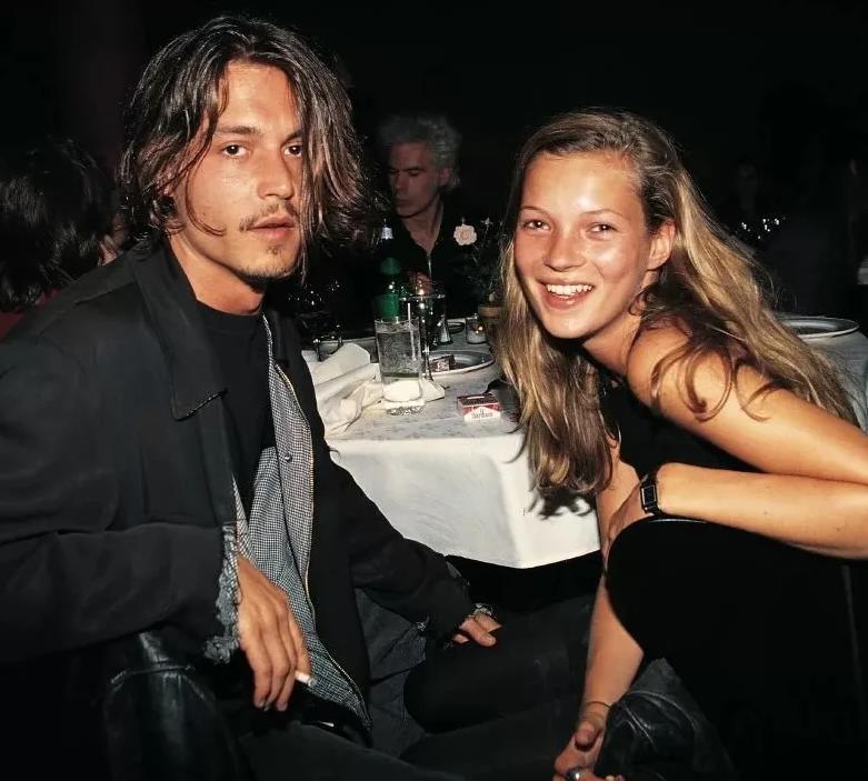 Джонни Депп и Кейт Мосс, его девушка с 1994 по 1998 годы