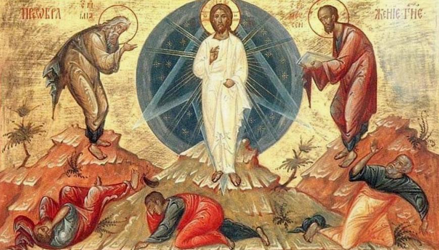 Пророк Илия на иконе Преображения Господня